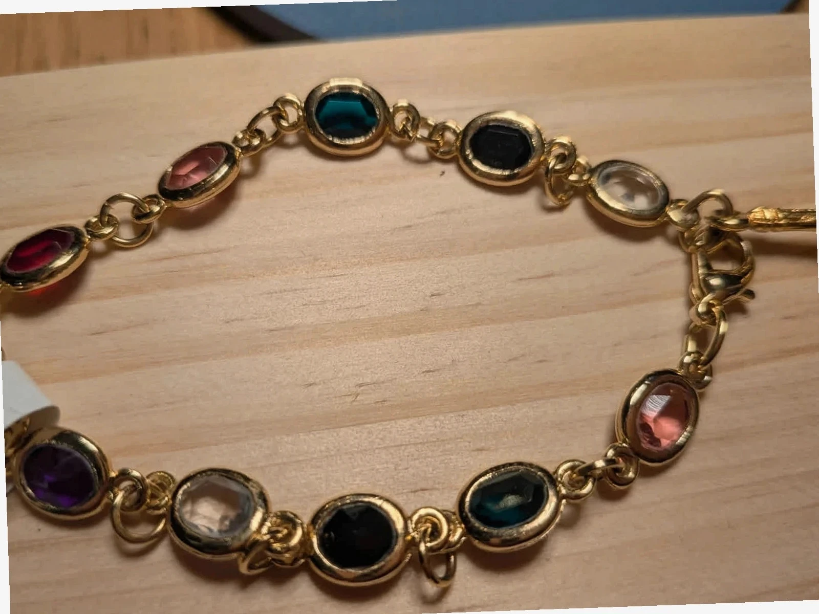 Pulseira rivière banhada a ouro + charm Paris – photo 3